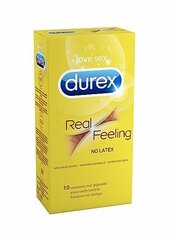 Презервативы Durex Real Feeling, 10 шт. цена и информация | Презервативы | kaup24.ee