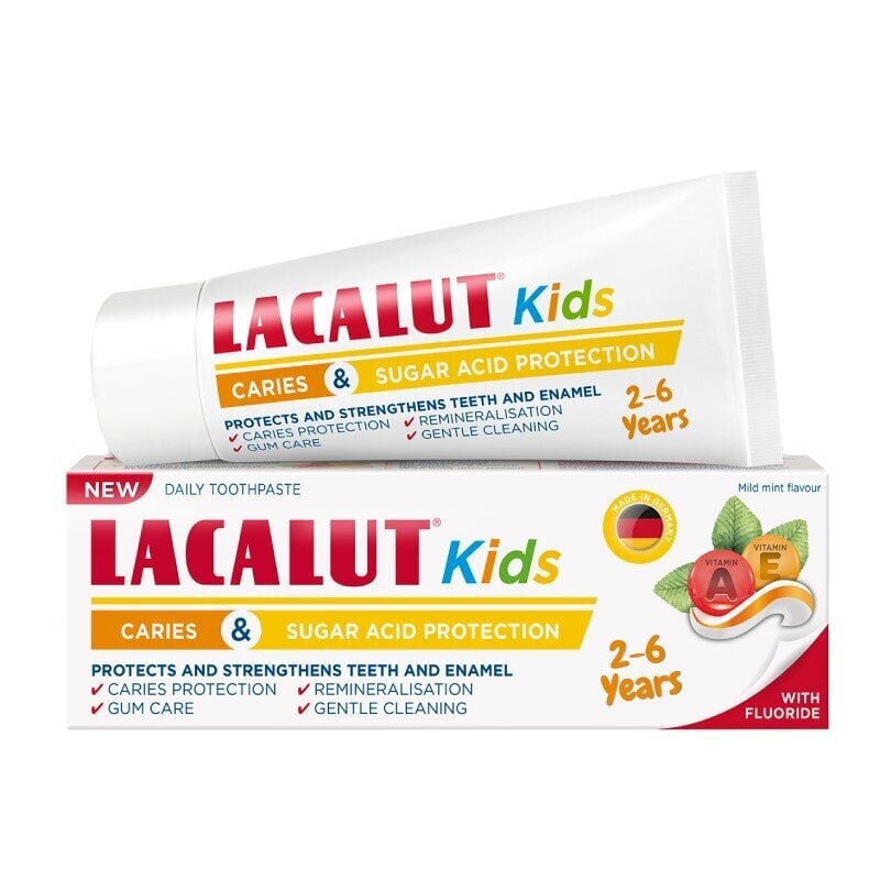 LACALUT Kids hambapasta 2-6 aastat 55 ml цена и информация | Suuhügieen | kaup24.ee