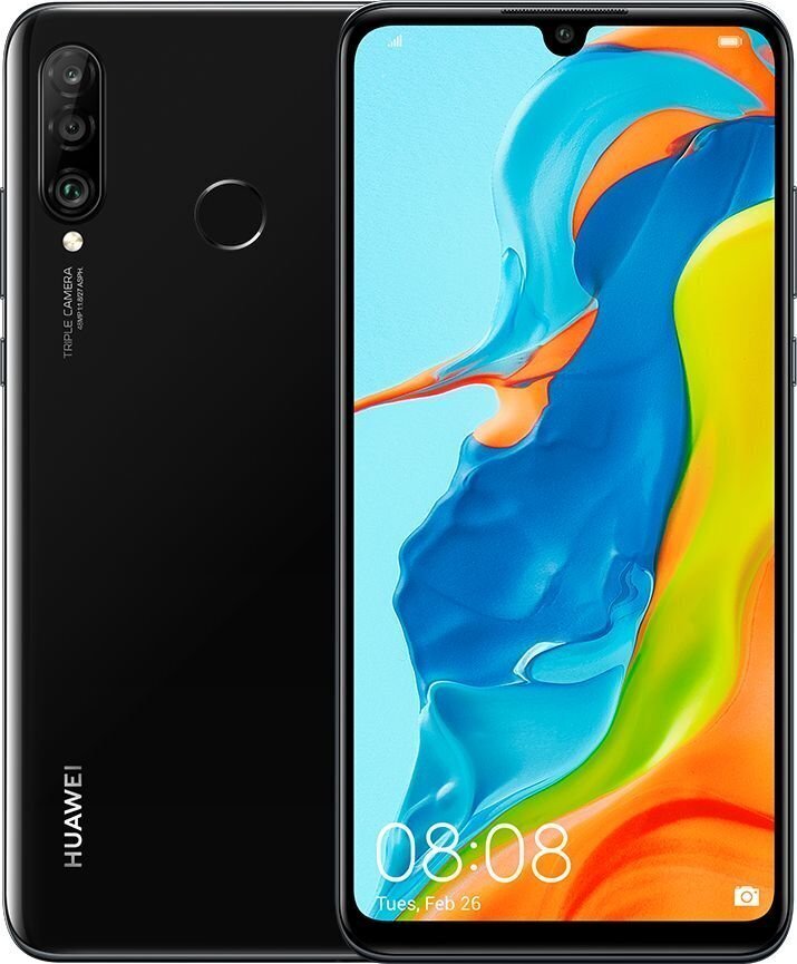 Huawei P30 Lite, 256 GB, Juoda цена и информация | Telefonid | kaup24.ee