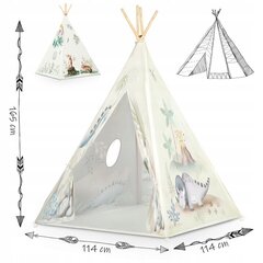 Laste wigwam Iglu, valge, 165x114m hind ja info | Mänguväljakud, mängumajad | kaup24.ee