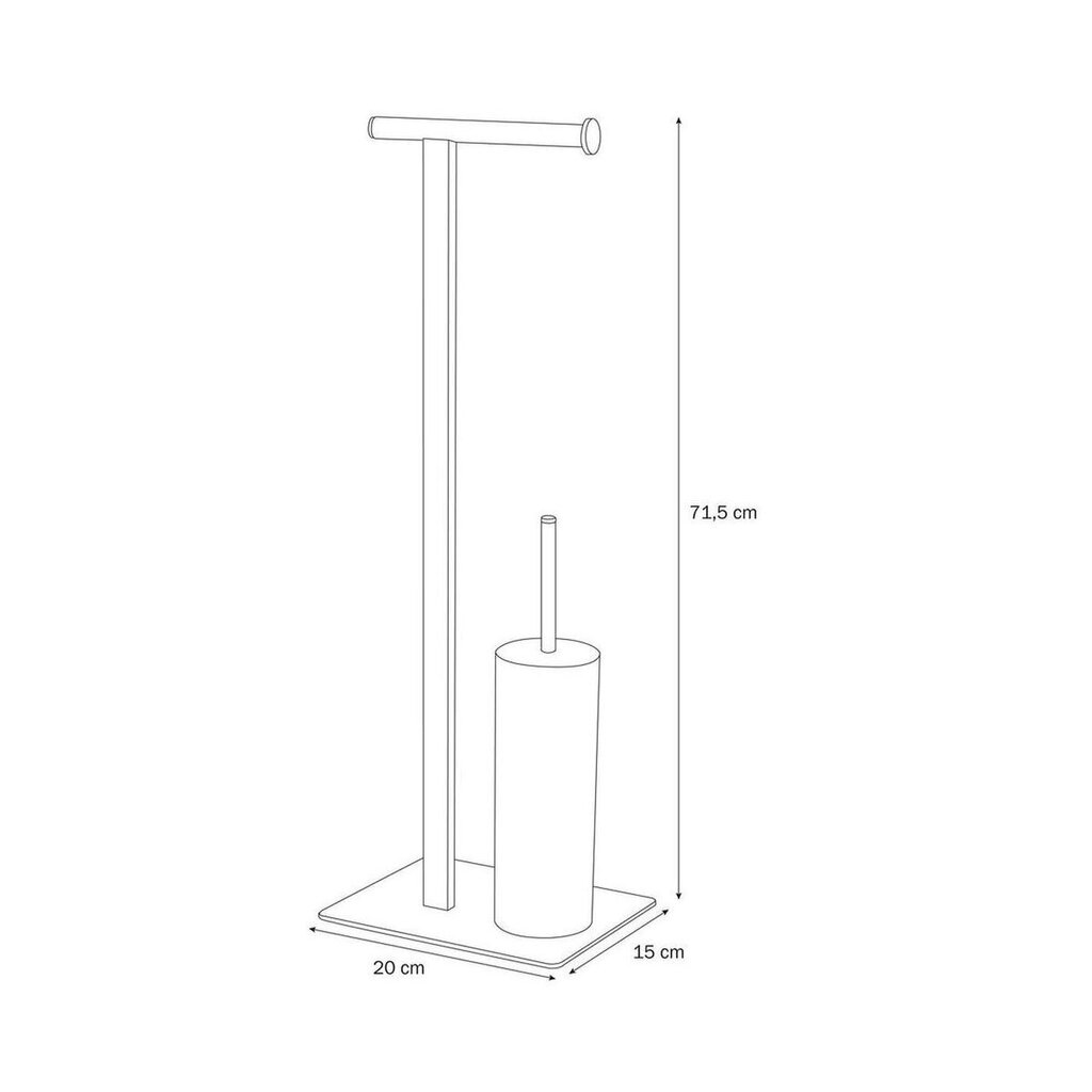 Tualettpaberihoidja Brix Coram цена и информация | Vannitoa sisustuselemendid ja aksessuaarid | kaup24.ee