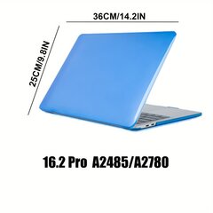 Ühildub MacBook Pro 41.15 Cm Kest 2023 2021 A2780, Plastik kõvakorpus Kristallselge hind ja info | Arvutikotid | kaup24.ee