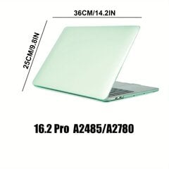 Ühildub MacBook Pro 41.15 Cm Kest 2023 2021 A2780, Plastik kõvakorpus Kristallselge hind ja info | Arvutikotid | kaup24.ee