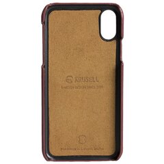 Telefoniümbris Krusell Sunne 2 Card Cover telefonile Apple iPhone XS, punane цена и информация | Чехлы для телефонов | kaup24.ee