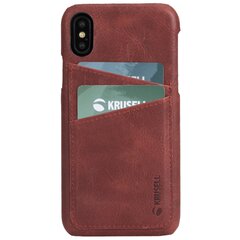 Telefoniümbris Krusell Sunne 2 Card Cover telefonile Apple iPhone XS, punane цена и информация | Чехлы для телефонов | kaup24.ee