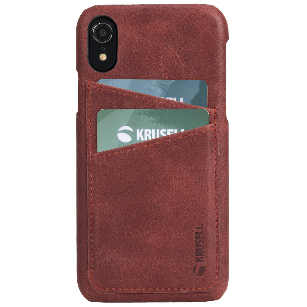 Telefoniümbris Krusell Sunne 2 Card Cover telefonile Apple iPhone XR, punane цена и информация | Telefoni kaaned, ümbrised | kaup24.ee