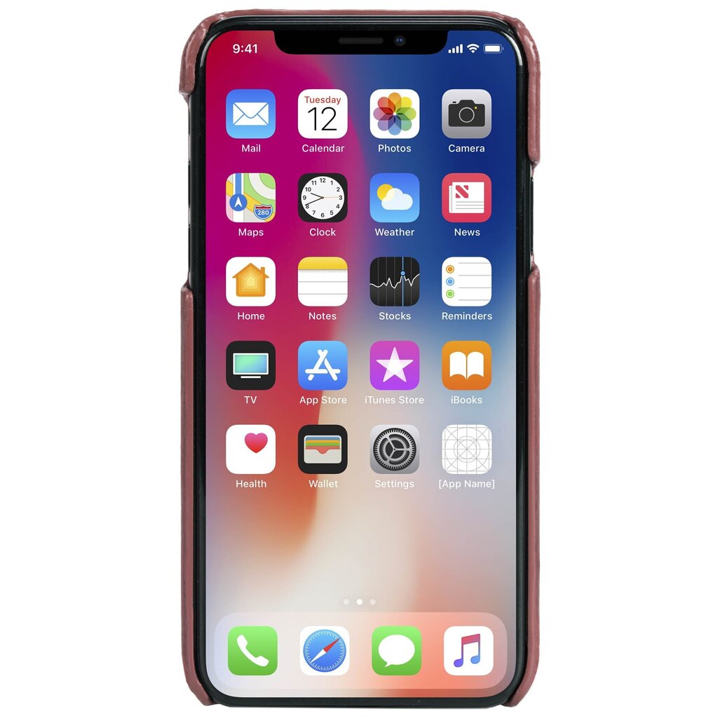 Telefoniümbris Krusell Sunne 2 Card Cover telefonile Apple iPhone XS Max, punane цена и информация | Telefoni kaaned, ümbrised | kaup24.ee