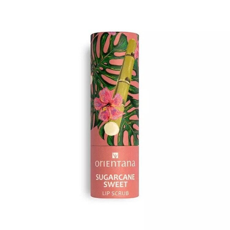 Lip Scrub Sugar Cane Sweetness Orientana, 4.2g hind ja info | Huulepulgad, -läiked, -palsamid, vaseliin | kaup24.ee