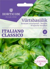 Vürtsbasiilik Italiano Classico 1g hind ja info | Maitsetaimede seemned | kaup24.ee