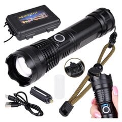 Powerful USB rechargeable LED flashlight, waterproof SP0799 цена и информация | Палатки | kaup24.ee