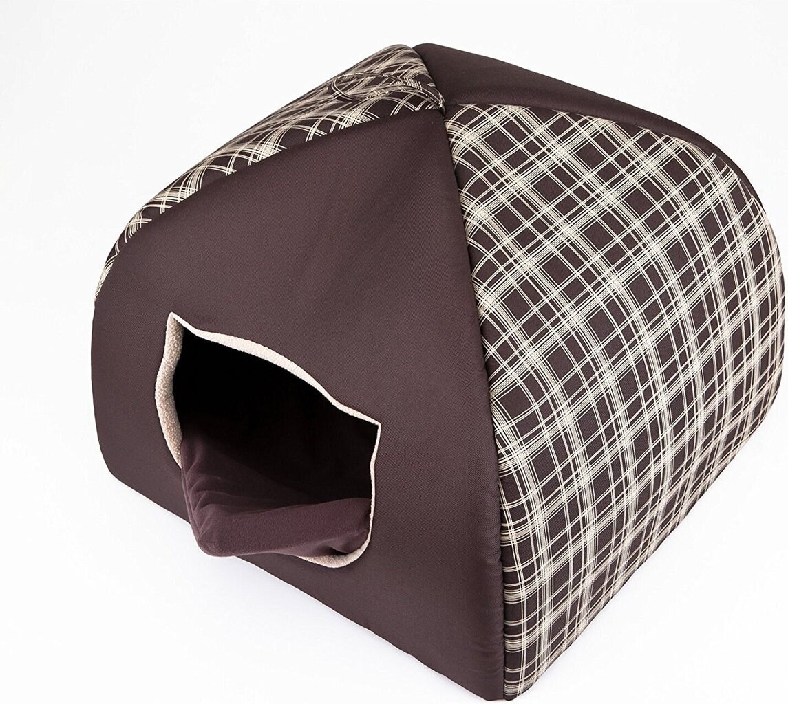 Pesa-onn Hobbydog Igloo R2, 44x44x35 cm, pruun hind ja info | Pesad, kuudid | kaup24.ee