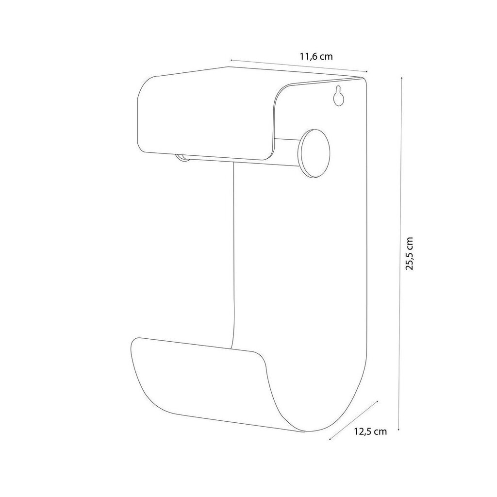 Tualettpaberihoidja Brix Coram цена и информация | Vannitoa sisustuselemendid ja aksessuaarid | kaup24.ee