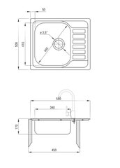 Мойка для кухни Deante Soul ZEO 311A, декор цена и информация | Раковины на кухню | kaup24.ee