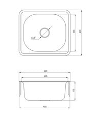 Köögivalamu Deante Doppio ZEN 0103, satin цена и информация | Раковины на кухню | kaup24.ee