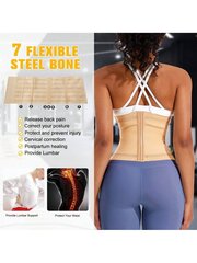 1tk Wrap Waist Trainer Double Belt Faja Body Shaper Korsett Shapewear Salendav Sheath Woman Flat pinguldab kõhtu Sünnitusjärgne Sheath talje treenija kehakujundaja·Aprikoos·XL hind ja info | Värvid | kaup24.ee