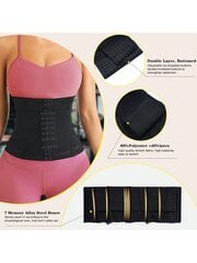 1tk Wrap Waist Trainer Double Belt Faja Body Shaper Korsett Shapewear Salendav Sheath Woman Flat pinguldab kõhtu Sünnitusjärgne Sheath talje treenija kehakujundaja · Must·XL hind ja info | Värvid | kaup24.ee