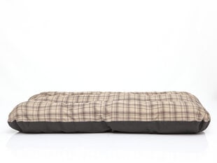 Hobbydog подушка Eco Prestige R3, 115x80x12 см, песочного цвета в клетку цена и информация | Лежаки, домики | kaup24.ee