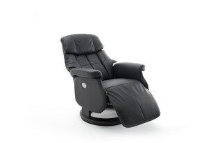 Tugitool recliner jalatoega MC Akcent Calgary Comfort XL, must/must цена и информация | Кресла в гостиную | kaup24.ee