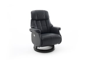 Tugitool recliner jalatoega MC Akcent Calgary Comfort XL, must/must hind ja info | Tugitoolid ja tugitoolvoodid | kaup24.ee