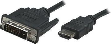 Manhattan HDMI/DVI DVI-D DL M/M 1.8m цена и информация | Kaablid ja juhtmed | kaup24.ee