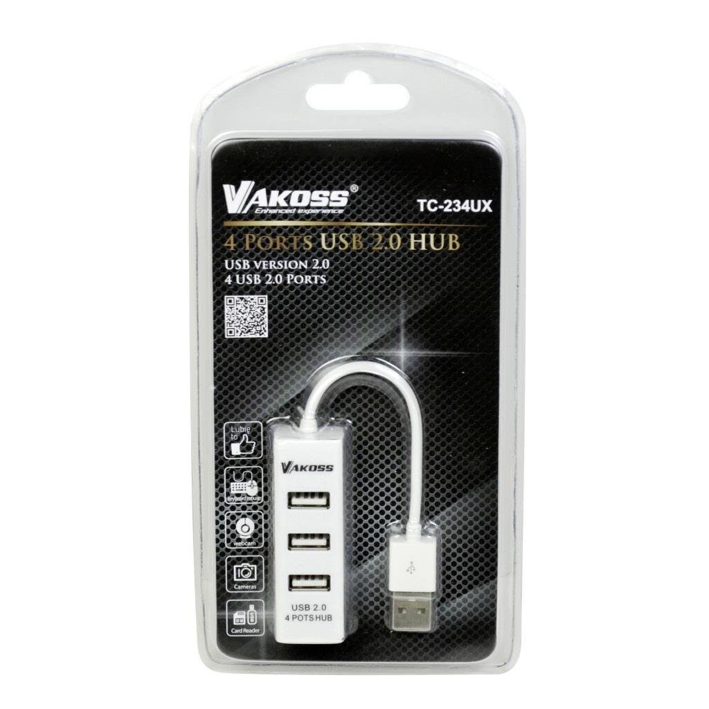 Vakoss TC-234UX hind ja info | USB jagajad, adapterid | kaup24.ee
