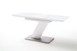 Pikendatav laud MC Akcent Galina, 140/180x80cm, valge/hall hind ja info | Köögi- ja söögilauad | kaup24.ee
