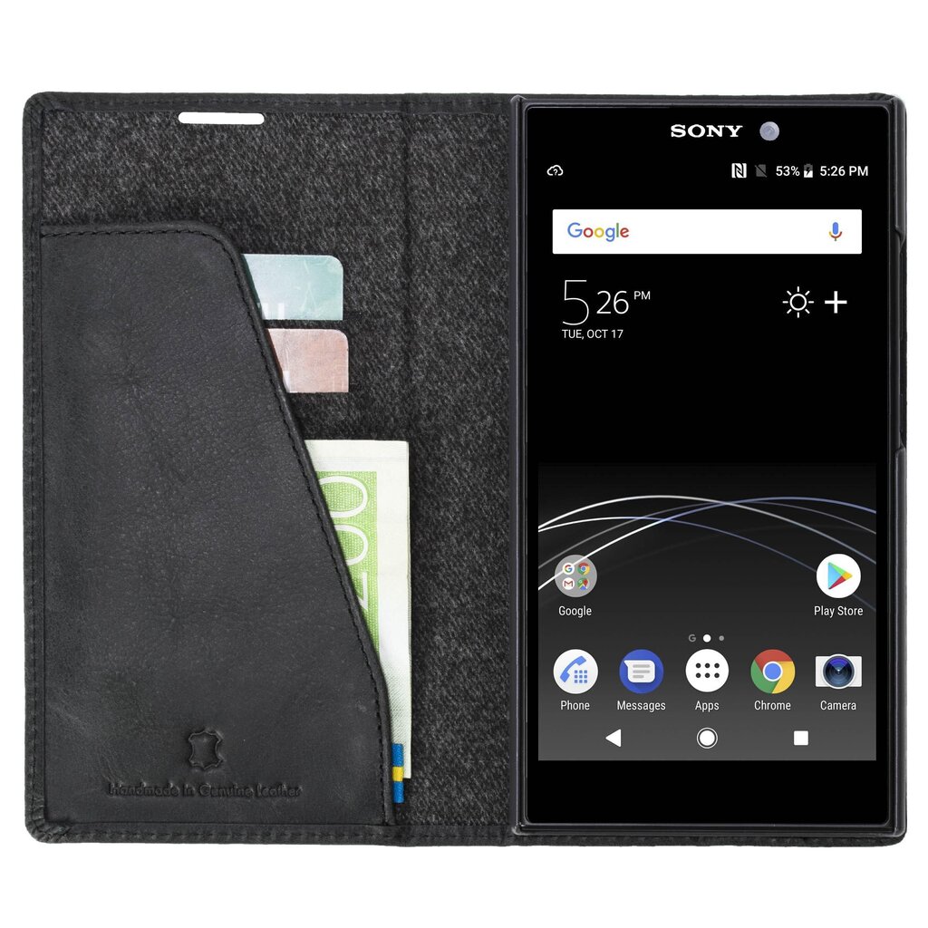 Telefoniümbris Krusell Sunne 2 Card Foliowallet, sobib Sony Xperia L2, must hind ja info | Telefoni kaaned, ümbrised | kaup24.ee