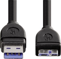 HAMA MICRO USB 3.0 CABLE SHIELDED 1,8M hind ja info | Kaablid ja juhtmed | kaup24.ee