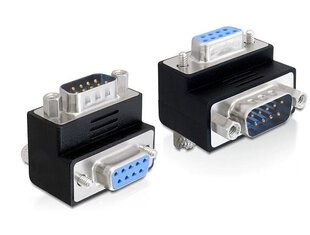 Delock адаптер Sub-D 9 pin male > female 90° angled цена и информация | Адаптеры и USB-hub | kaup24.ee