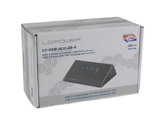 LC-Power LC-HUB-2B-4 цена и информация | USB jagajad, adapterid | kaup24.ee