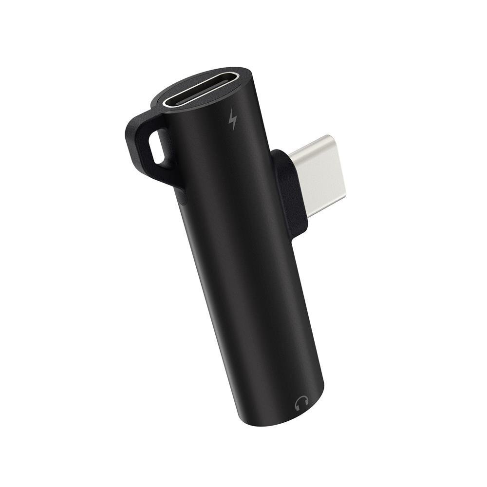 Devia Smart Series Adapter Type-C to Jack 3.5mm (EU Blister), Must hind ja info | USB jagajad, adapterid | kaup24.ee