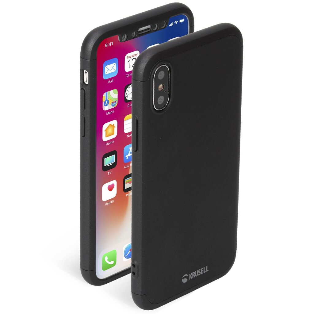 Telefoniümbris Krusell Arvika 3.0 Cover, sobib Apple iPhone X/XS, must hind ja info | Telefoni kaaned, ümbrised | kaup24.ee