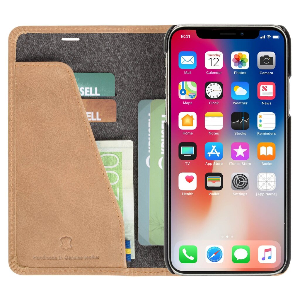 Telefoniümbris Krusell Sunne 4 Card FolioWallet Apple iPhone XR, pruun цена и информация | Telefoni kaaned, ümbrised | kaup24.ee