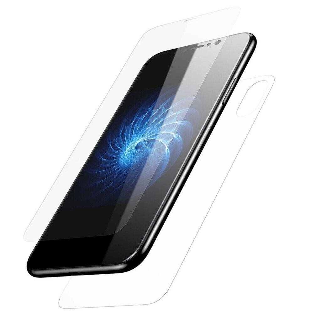 Karastatud kaitseklaas Devia Entire View telefonile iPhone XS Max, Läbipaistev цена и информация | Ekraani kaitsekiled | kaup24.ee