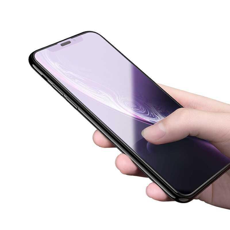 Kaitseklaas Devia Van Anti-blue Ray Full Screen telefonile iPhone XR (6.1) 10 tk цена и информация | Ekraani kaitsekiled | kaup24.ee