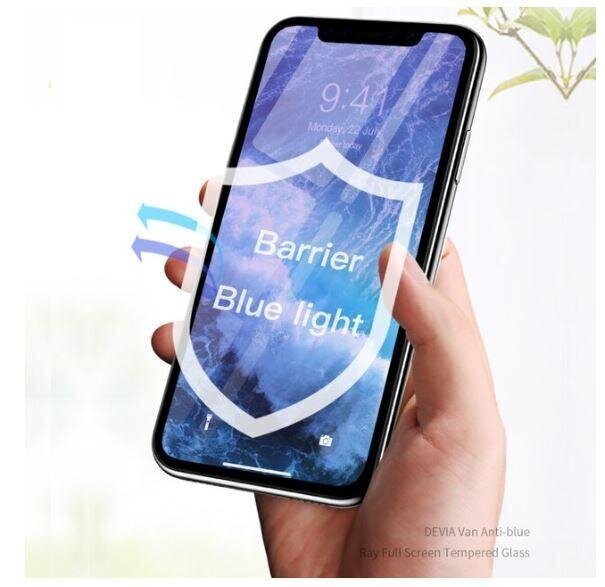 Ekraanikaitse Devia Van Anti-blue Ray Full Screen telefonile iPhone 11 Pro Max цена и информация | Ekraani kaitsekiled | kaup24.ee