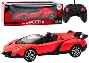 RC sportauto 1:16, punane hind ja info | Poiste mänguasjad | kaup24.ee