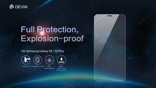 Ekraanikaitse Devia Explosion-Proof telefonile Samsung Galaxy S9 Plus, Läbipaistev цена и информация | Защитные пленки для телефонов | kaup24.ee