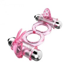 Boss Of Toys BAILE - BUNNY SNUGGLES COCK CLIT RING, 10 vibration functions цена и информация | БДСМ и фетиш | kaup24.ee