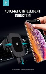 Magnetihoidja nutitelefonile Devia Navigation Qi juhtmevaba laadimisfunktsiooniga (10W) цена и информация | Держатели для телефонов | kaup24.ee