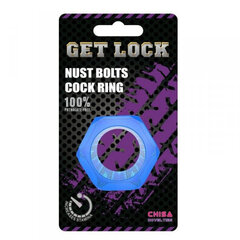 Boss Of Toys Nust Bolts Cock Ring-Blue цена и информация | БДСМ и фетиш | kaup24.ee