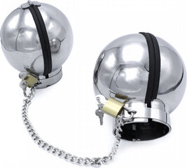 Kiotos Steel Closed Handcuff Stainless Steel Globes цена и информация | БДСМ и фетиш | kaup24.ee