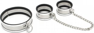 Kiotos Steel Steel Large Collar & Cuffs цена и информация | БДСМ и фетиш | kaup24.ee