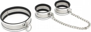 Kiotos Steel Steel Medium Collar & Cuffs цена и информация | БДСМ и фетиш | kaup24.ee