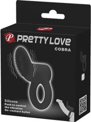 Lybaile Pretty Love Cobra Penis Ring Vibrating Black цена и информация | БДСМ и фетиш | kaup24.ee