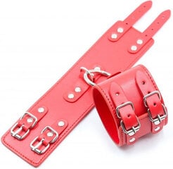 Boss Of Toys Fetish Fever - Cuffs with two buckles - Red цена и информация | БДСМ и фетиш | kaup24.ee