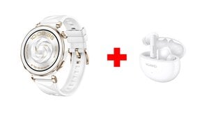 Huawei Watch GT 5 Pro White 42mm + Huawei FreeBuds 5i Ceramic White цена и информация | Смарт-часы (smartwatch) | kaup24.ee