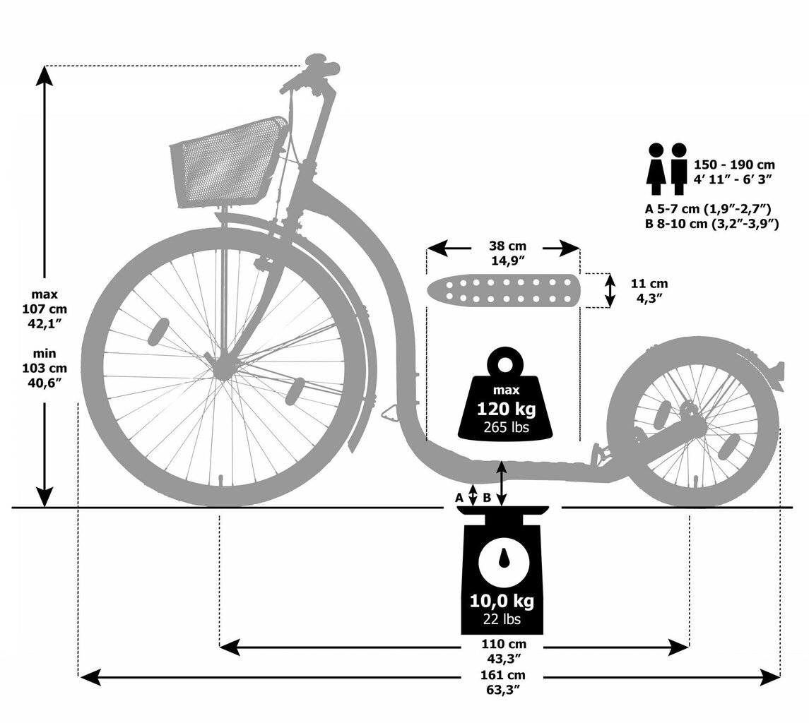 Tõukeratas KICKBIKE CITY G4, must hind ja info | Tõukerattad | kaup24.ee