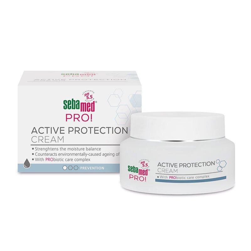 Kaitsev niisutav näokreem probiootikumidega Sebamed PRO Active Protection 50 ml цена и информация | Näokreemid | kaup24.ee