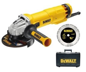 Угловая электрическая шлифовальная машина DeWalt DWE 4217 KD 125мм 1200Вт (DWE4217KD) цена и информация | Шлифовальные машины | kaup24.ee